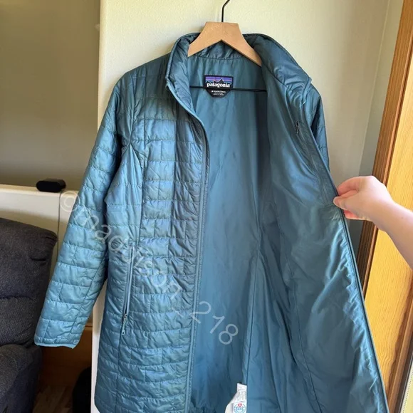 Patagonia Nano Puff Parka Medium Abalone Blue Teal size Medium women’s - Picture 9 of 12